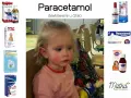 Dziecko z gorączką, obok leki z paracetamolem. Sprawdź paracetamol czopki dawkowanie dla dzieci.