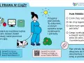 Kobieta w 37 tygodniu ciąży przygotowuje plan porodu. Obrazek zawiera informacje o prawach kobiet w ciąży i planowaniu porodu.
