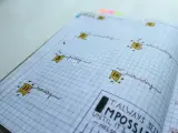 Urocze bullet journal inspiracje: dni tygodnia z flagami i cytat "Always seen impossible until it's done".