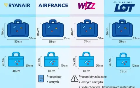 Wymiary bagażu podręcznego Air France: 55x35x20 cm. Sprawdź, co możesz zabrać na pokład.